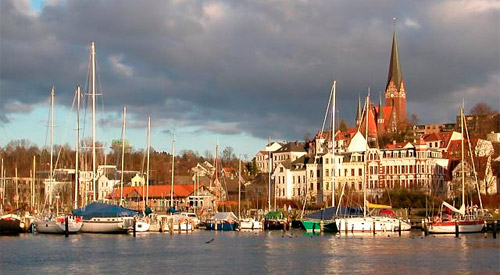 Hafen St Marien Flensburg, Schleswig-Holstein, Quelle: Wikepedia  Fotograf: VollwertBIT