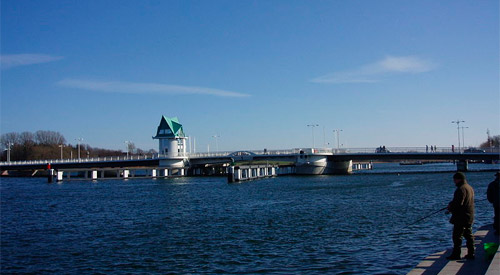 Kappeln Klappbr&uuml;cke, Quelle Wikepedia, Urheber: Xocolatl
